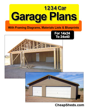 1 2 3 4 Car Garage Plans