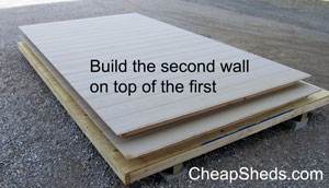 build the second sidewall on top of the first