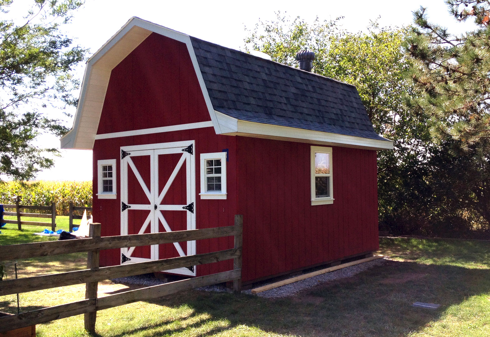 12×16 Tall Barn Style Gambrel Roof Shed Plans