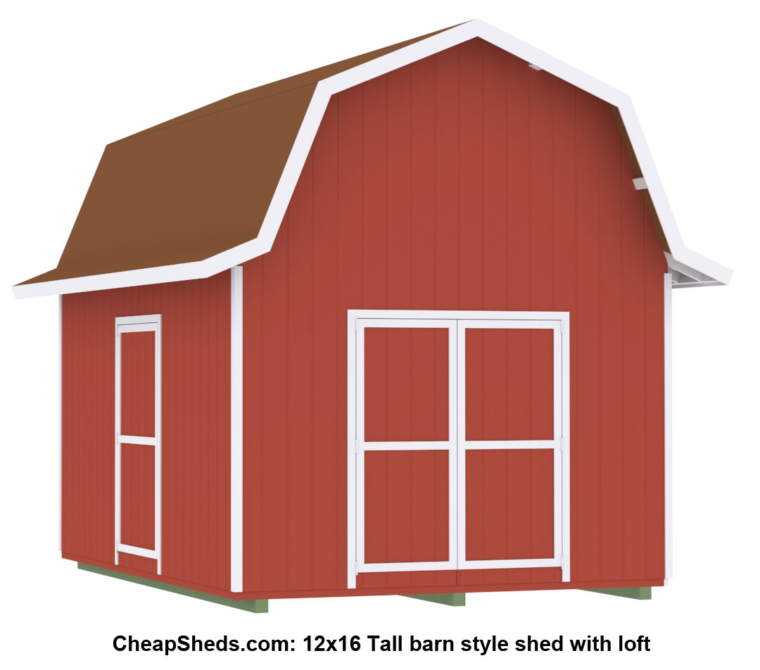 barn style sheds with loft