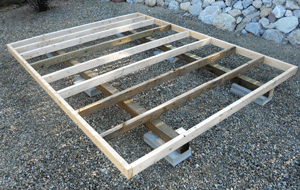 Building a Storage Shed with Wood Floor