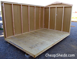 Building with 2Ã—4â€²s 24 inch on center is typical shed construction 