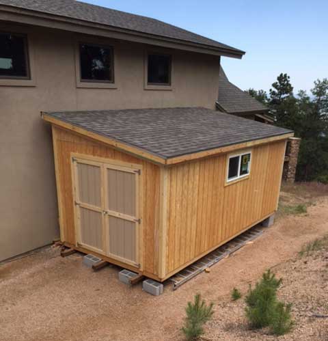 Lean To Single Sloped Style Shed Photos