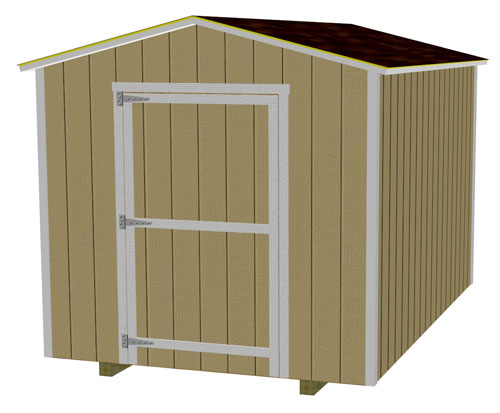 Estimated cost to build this 8×12 shed, about $830.00.