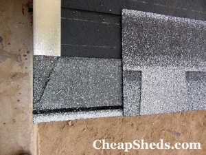 Nail the starter strip down and begin your full shingle from the right 