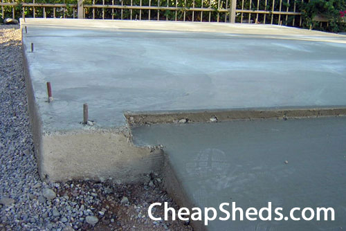 Concrete Shed Foundation Build your shed on a concrete slab