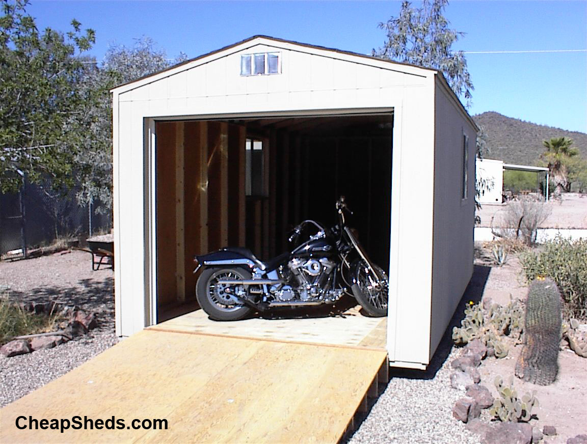 Mell gibshed: Pvc bike storage shed