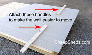 move a shed wall easily