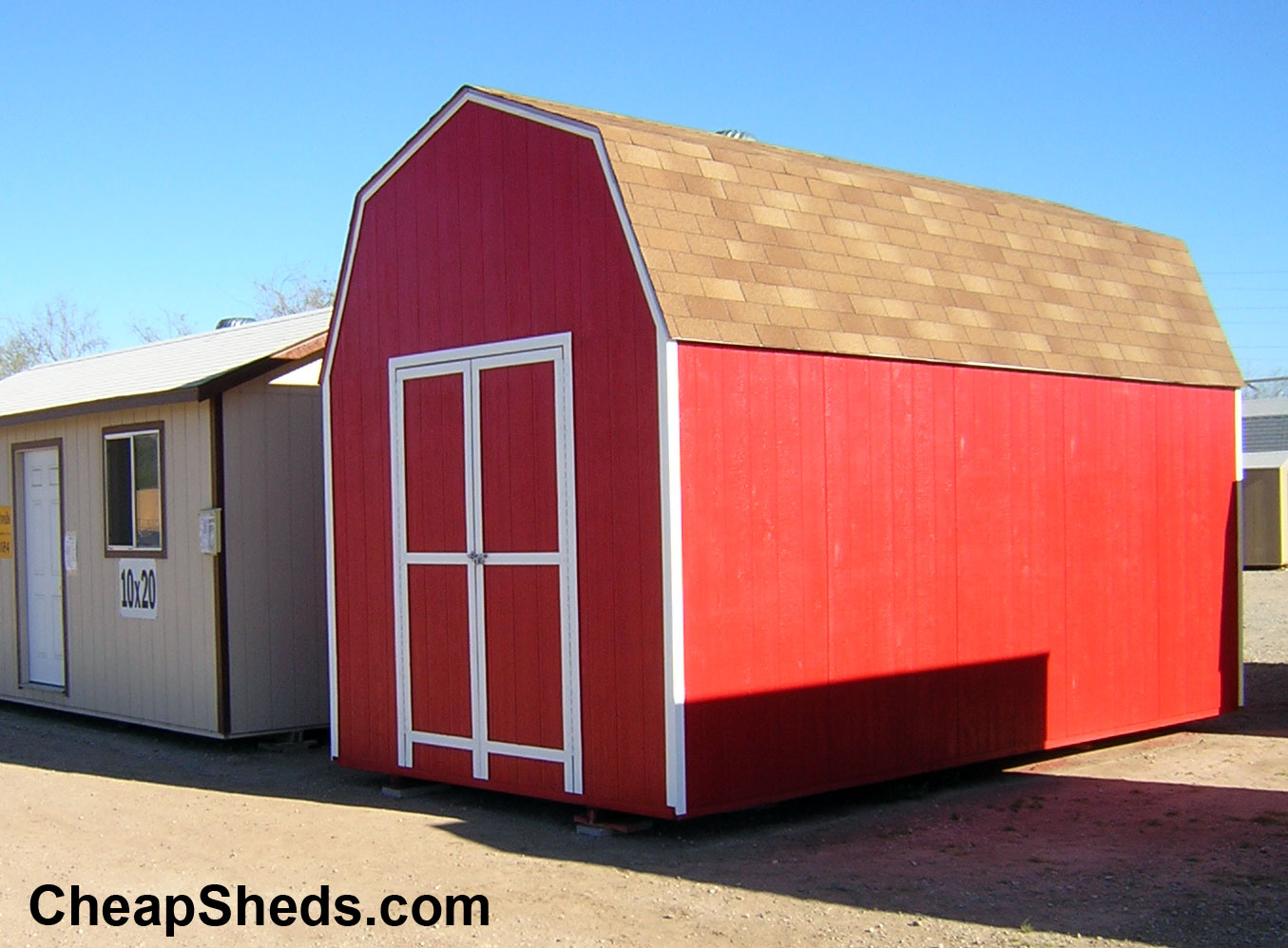 Tall Gambrel Barn Style Sheds