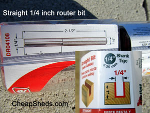 straight cut router bit