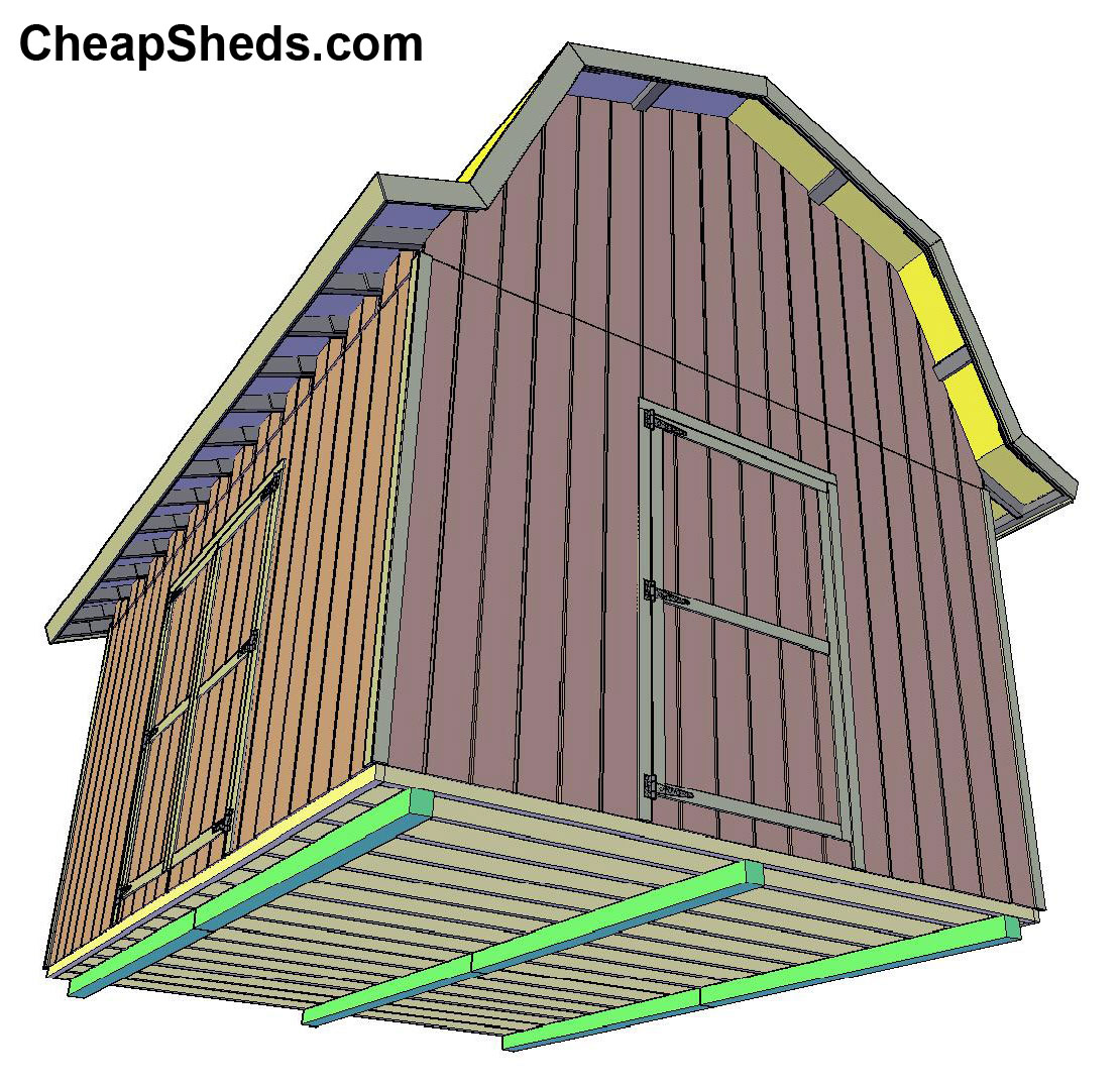 12x16 tall barn shed plans Design for shed