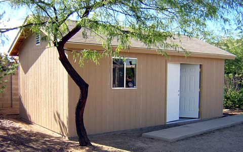 14x24 Garage without overhead door