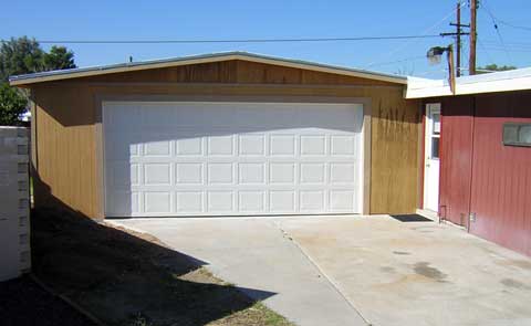 Garage attached to existing house