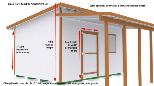 9 ft tall shed  Cheapest