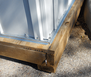 how to make a wood floor for your metal shed or plastic shed